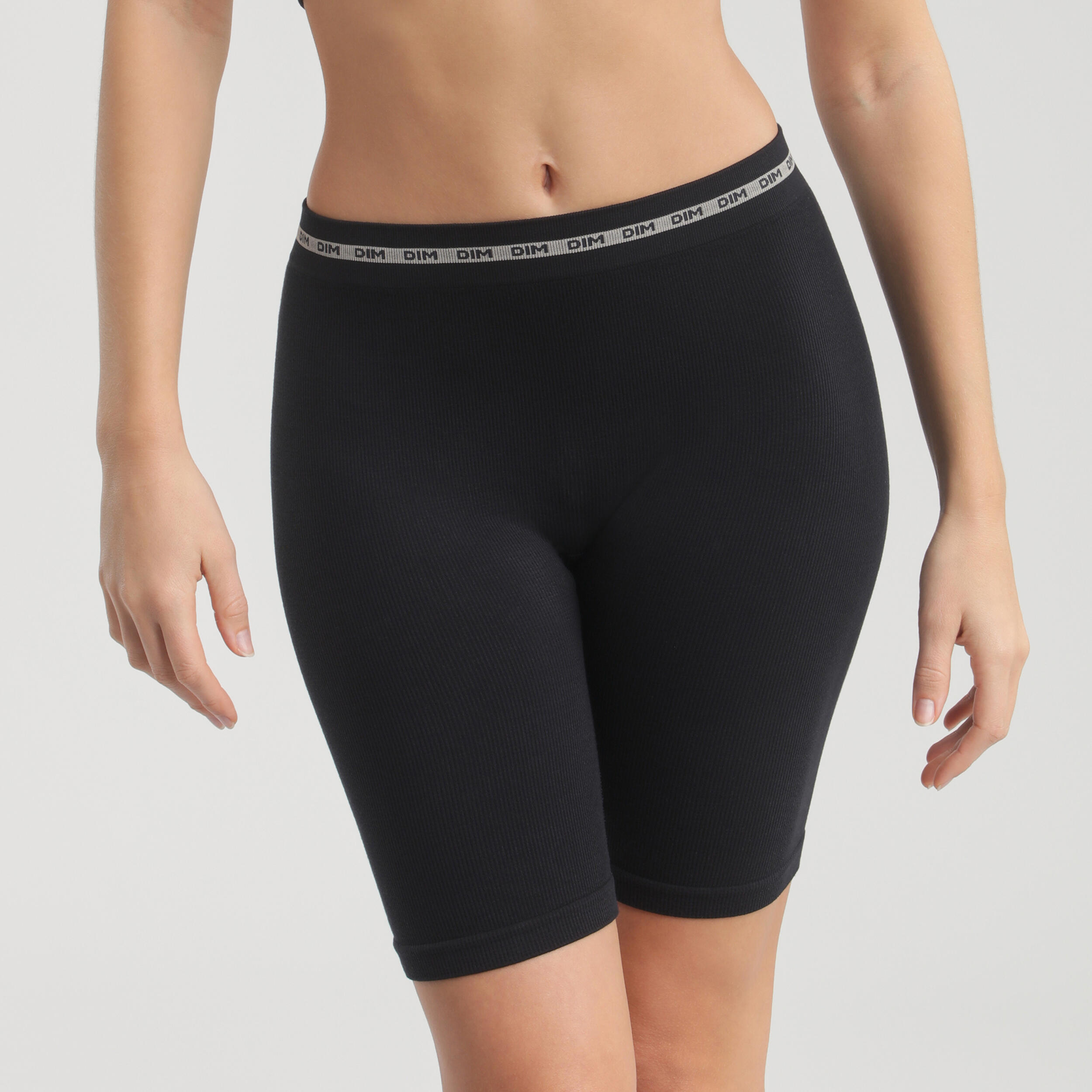 Dim - Cycliste Femme En Microfibre Côtelée Icons Seamless - Short De Vélo - Noir - 40 M - Decathlon