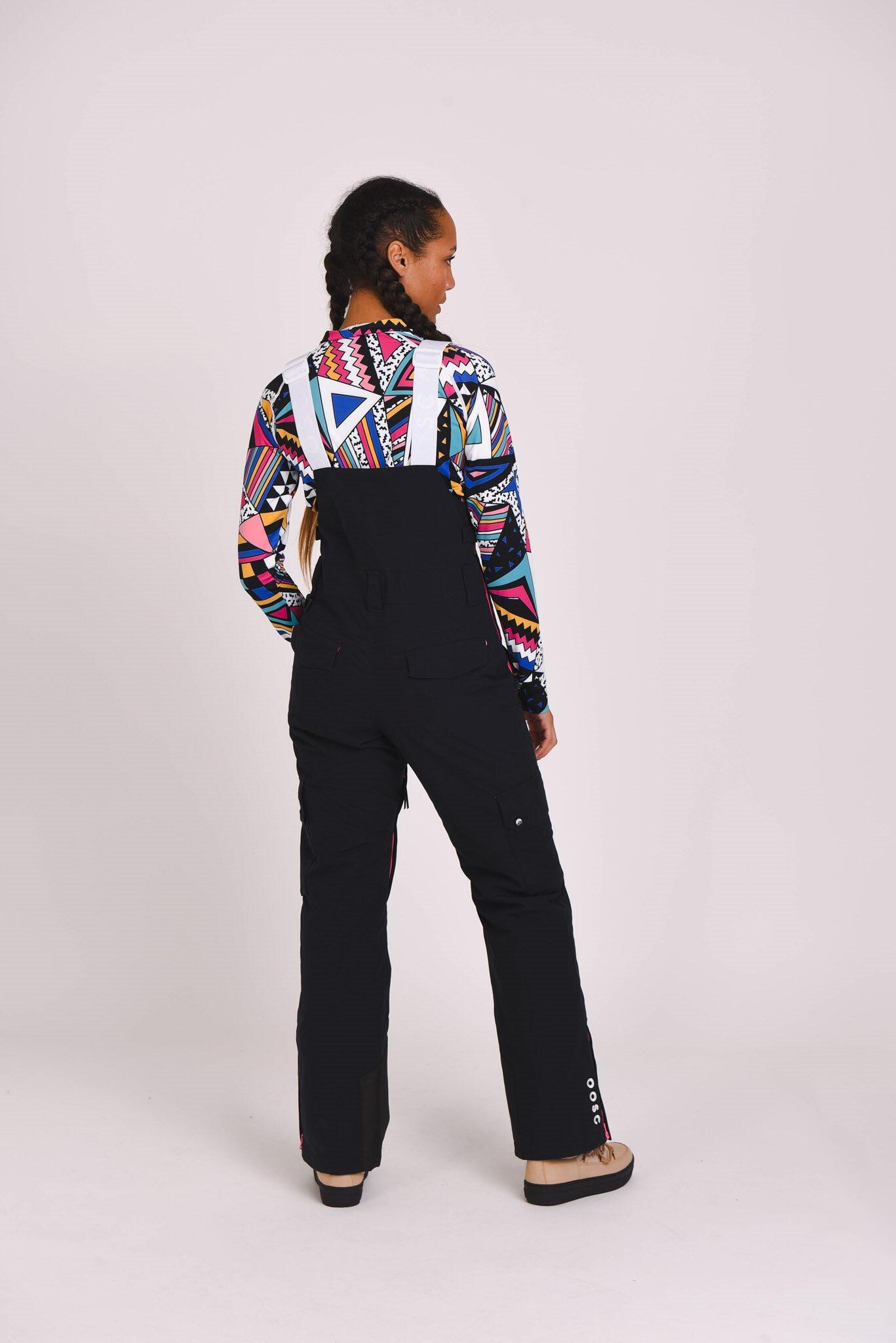 Pantaloni con pettorina Yeh Girl neri 3/7