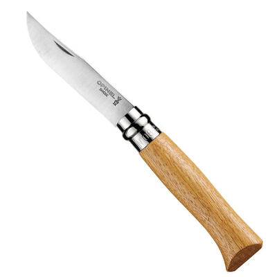 Coltello pieghevole n. 8 tascabile da Campeggio Acciaio inox Legno faggio