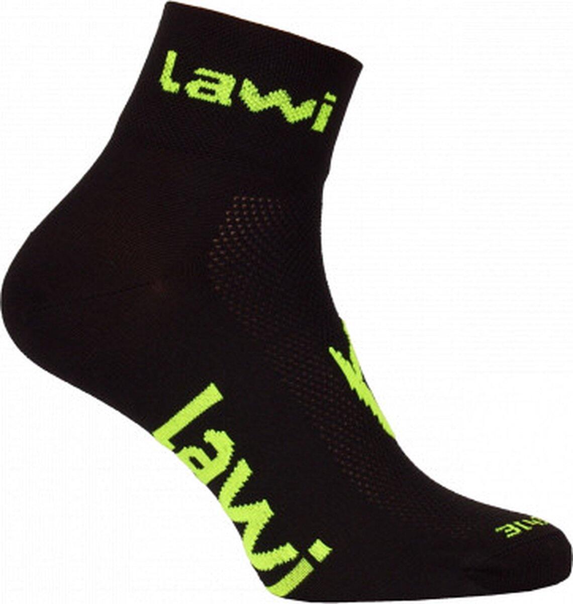 Chaussettes Vélo courtes Zorbig noir/jaune 2/3
