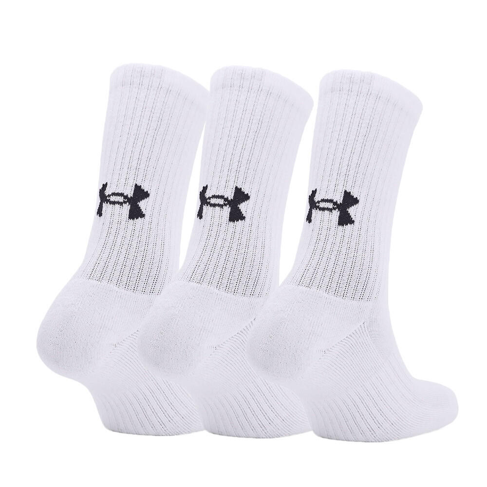 3 Paar Under Armour Core Crew Socken Unisex Sportsocken 1358345 2/3