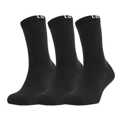 Socken Under Armour Core Crew 3PK, Schwarz, Unisex