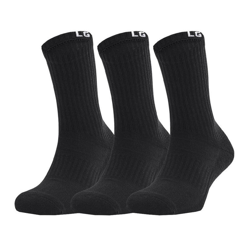 MEDIAS Under Armour Core Crew 3PK, Negro, Unisexo