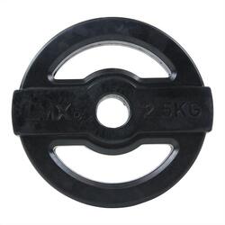 Disque de poids Studio Pump Disc - 30 mm - 2,5 kg - Noir