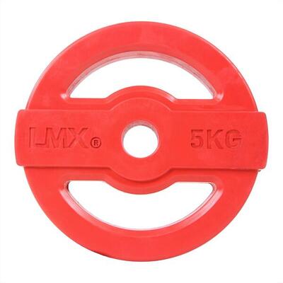 Studio pump disc halterschijf - 30 mm - 5 kg - rood