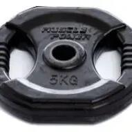 Aerobics Weight Plate - 30 mm - 5 kg - Black - Each