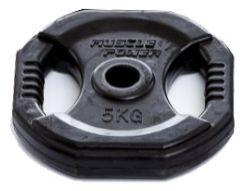 Aerobic-Hantelscheibe - 30 mm - 5 kg - Schwarz - Pro Stück