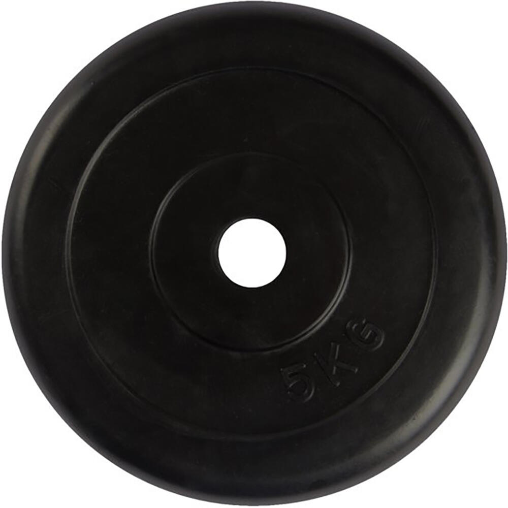 VIRTUFIT Hantelscheibe - Gummi - 30 mm - 5 kg