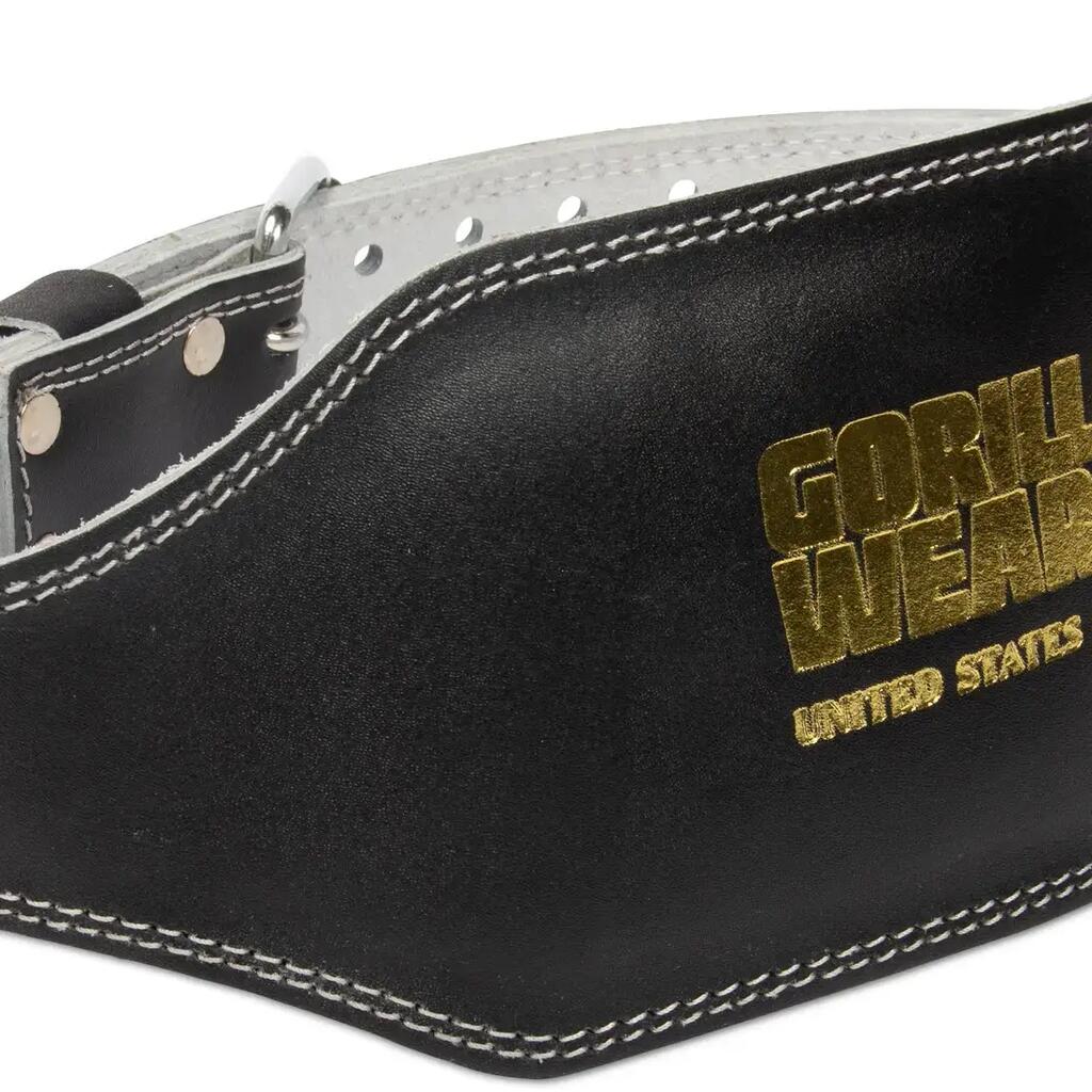 Padded leather lifting belt Gorilla Wear 6"