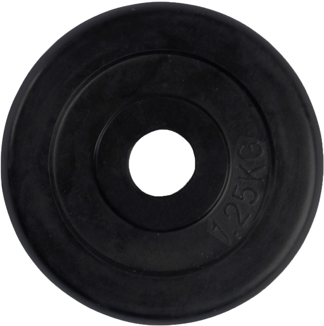 VIRTUFIT Hantelscheibe - Gummi - 30 mm - 1.25 kg