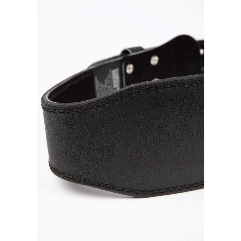 Cuir rembourré de 4 pouces Ceinture de levage - Noir/Rouge /XL