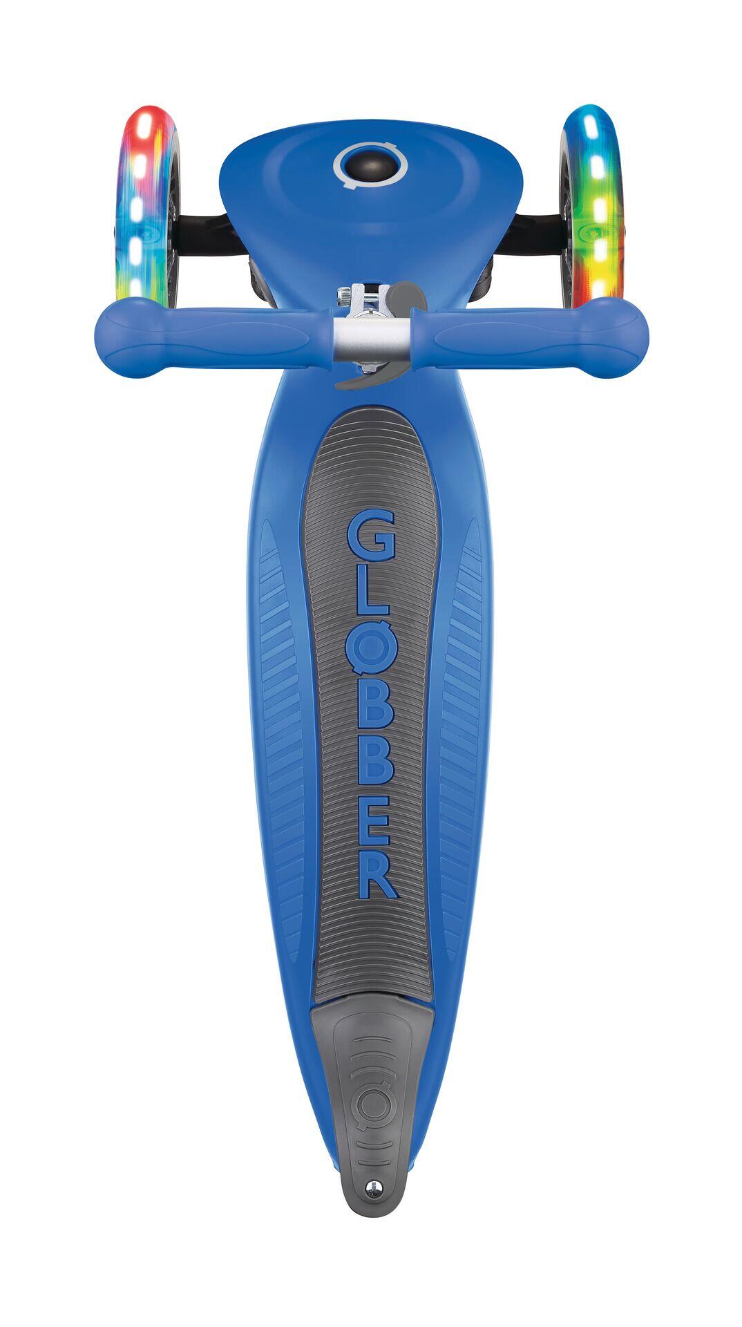 Globber Primo Foldable Lights step met 3 wielen in blauw 6/7