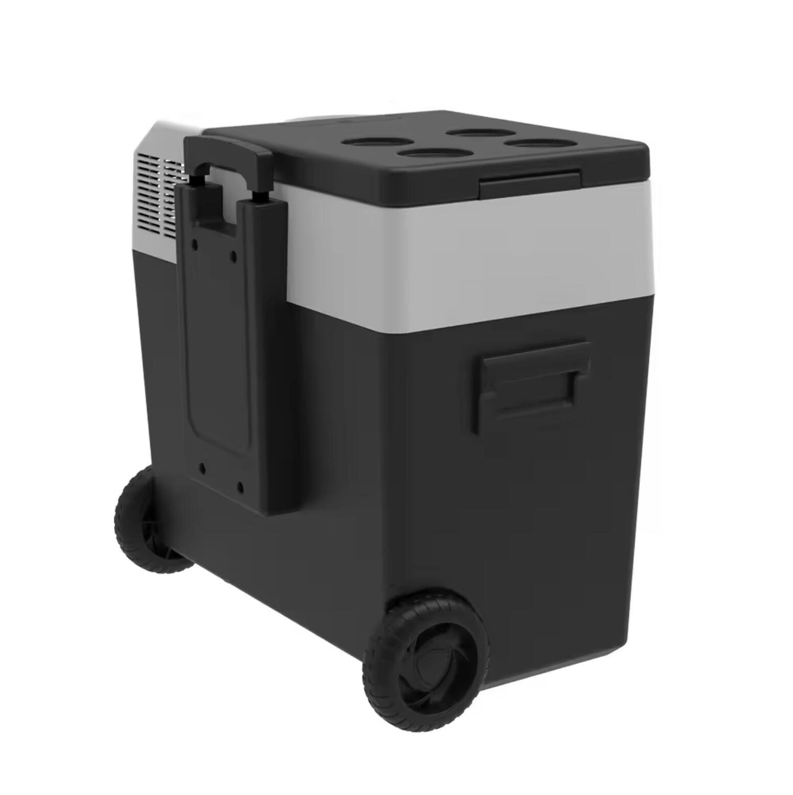 Glacière Électrique à Roulettes avec Compresseur - 50L, 12/220V, 10/-22ºC 3/4