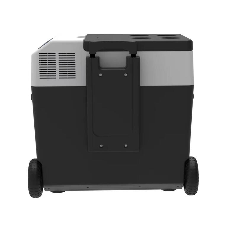 Glacière Électrique à Roulettes avec Compresseur - 50L, 12/220V, 10/-22ºC