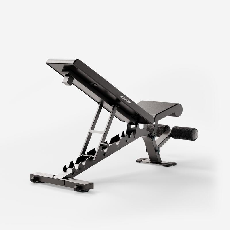 Tweedehands Verstelbare en verstevigde fitnessbank Bench 900