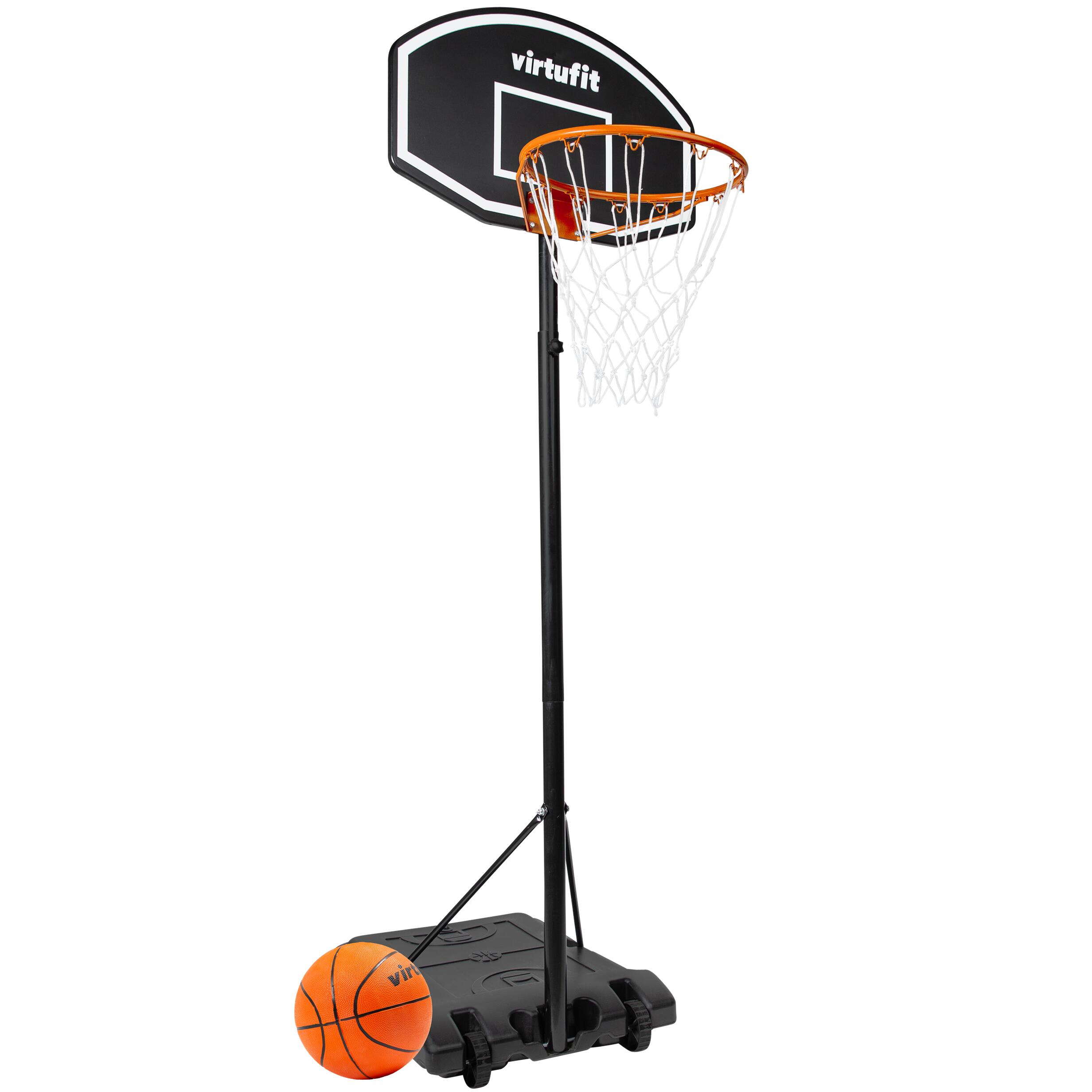 VIRTUFIT Palo da basket regolabile - da 170 a 215 cm con palla e pompa