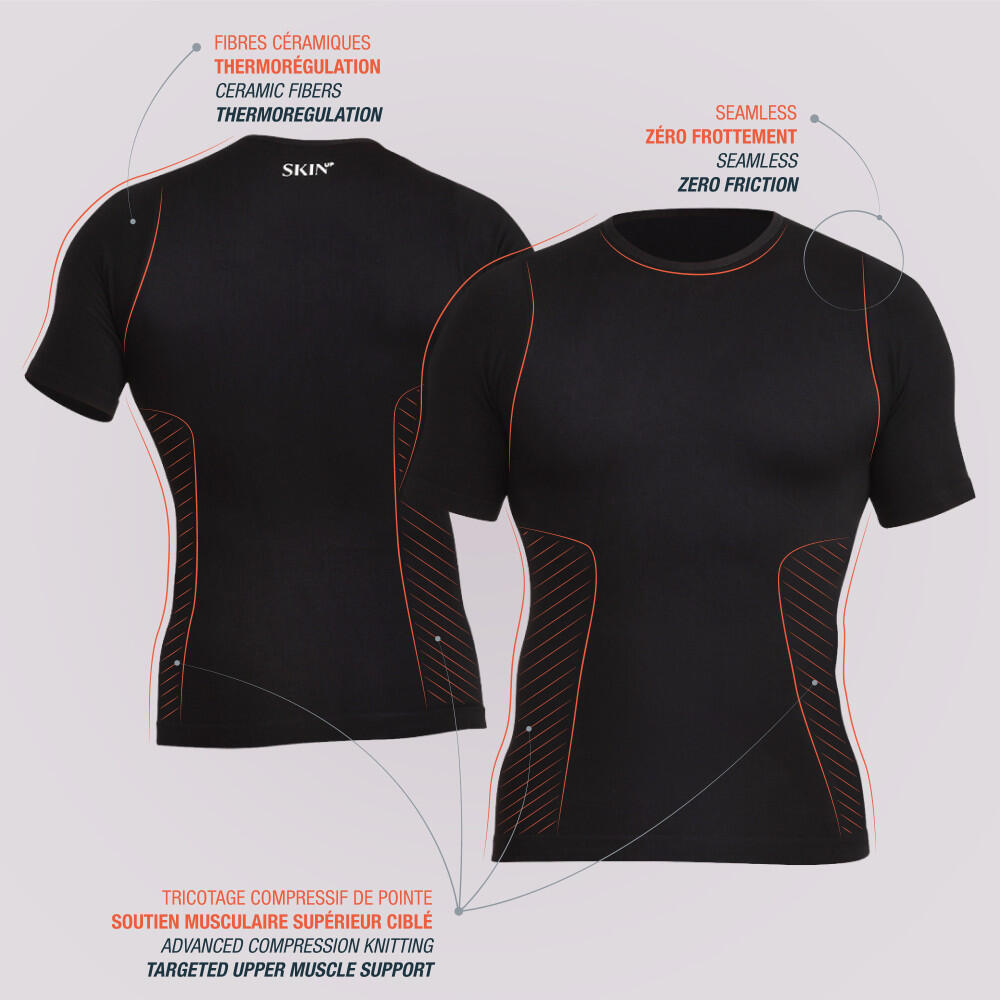 Camiseta de hombre - manga corta - compresión moderada - SKINUP Sport 4/5