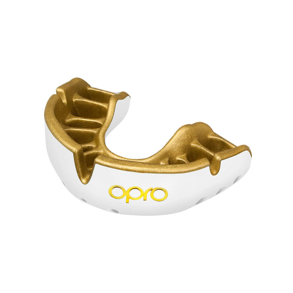 OPRO Paradenti Opro Gold Ultra Fit Bianco E Oro