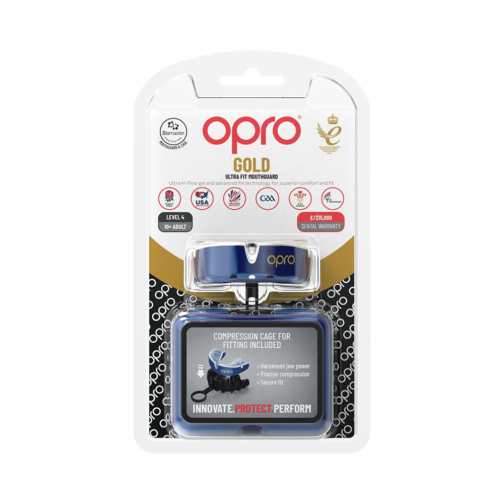 OPRO Self-Fit Gold - Blue/Pearl 2/7