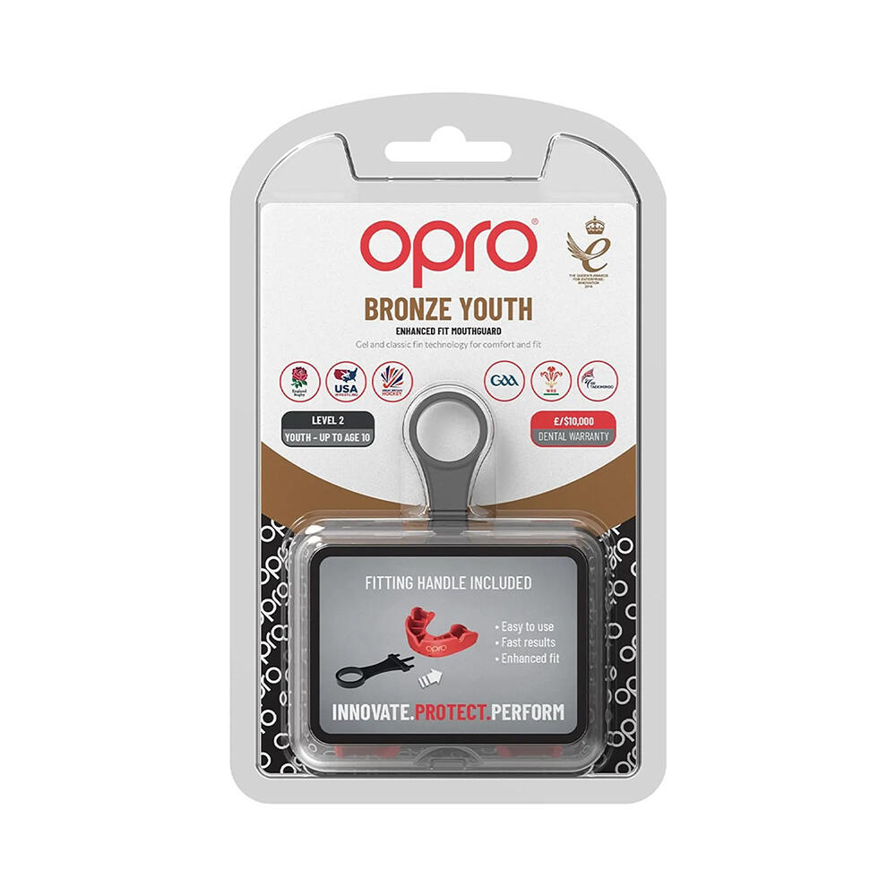 Protège dents rouge Opro Bronze pour enfant 2/5