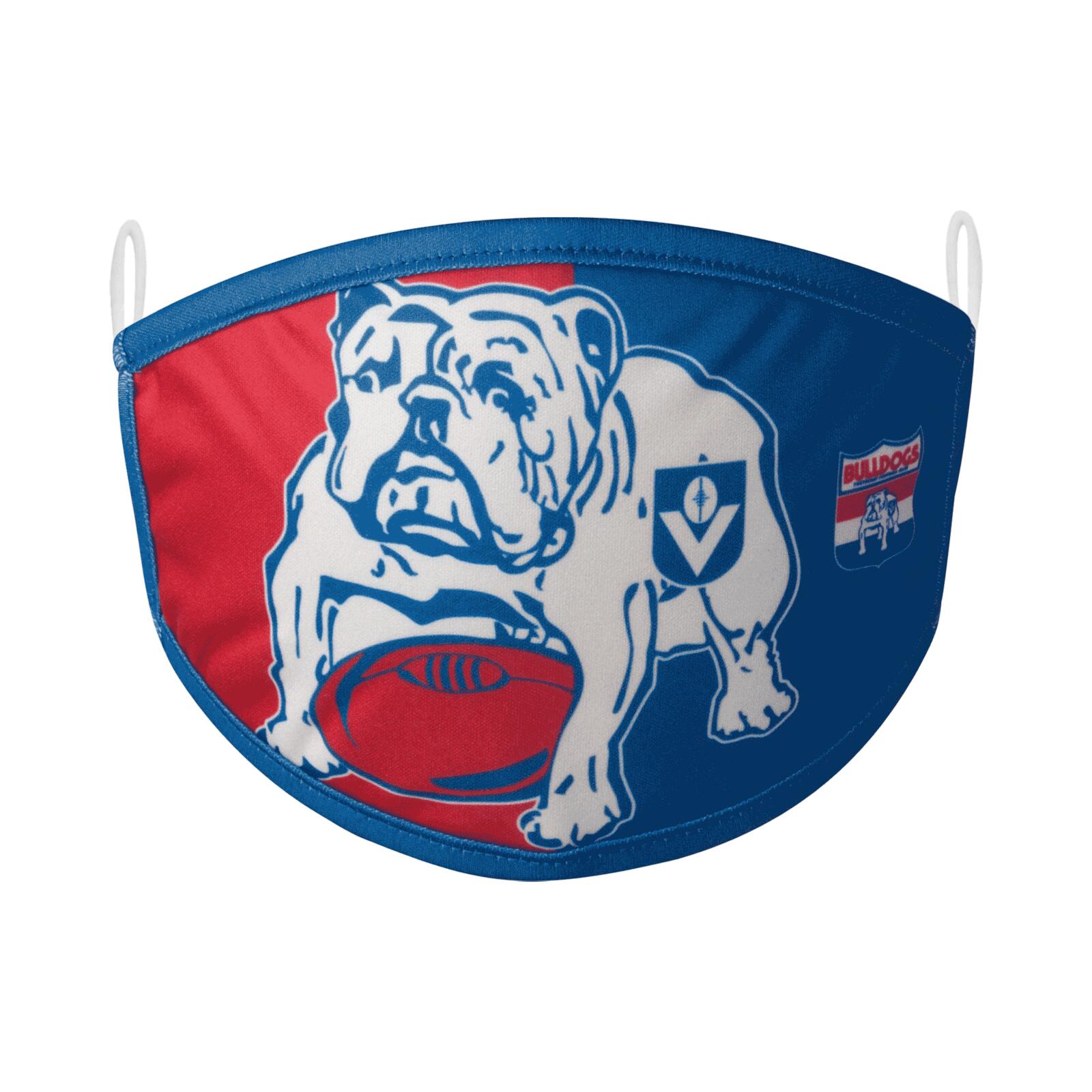 Western Bulldogs AFL Adults Face Mask 2 Pack