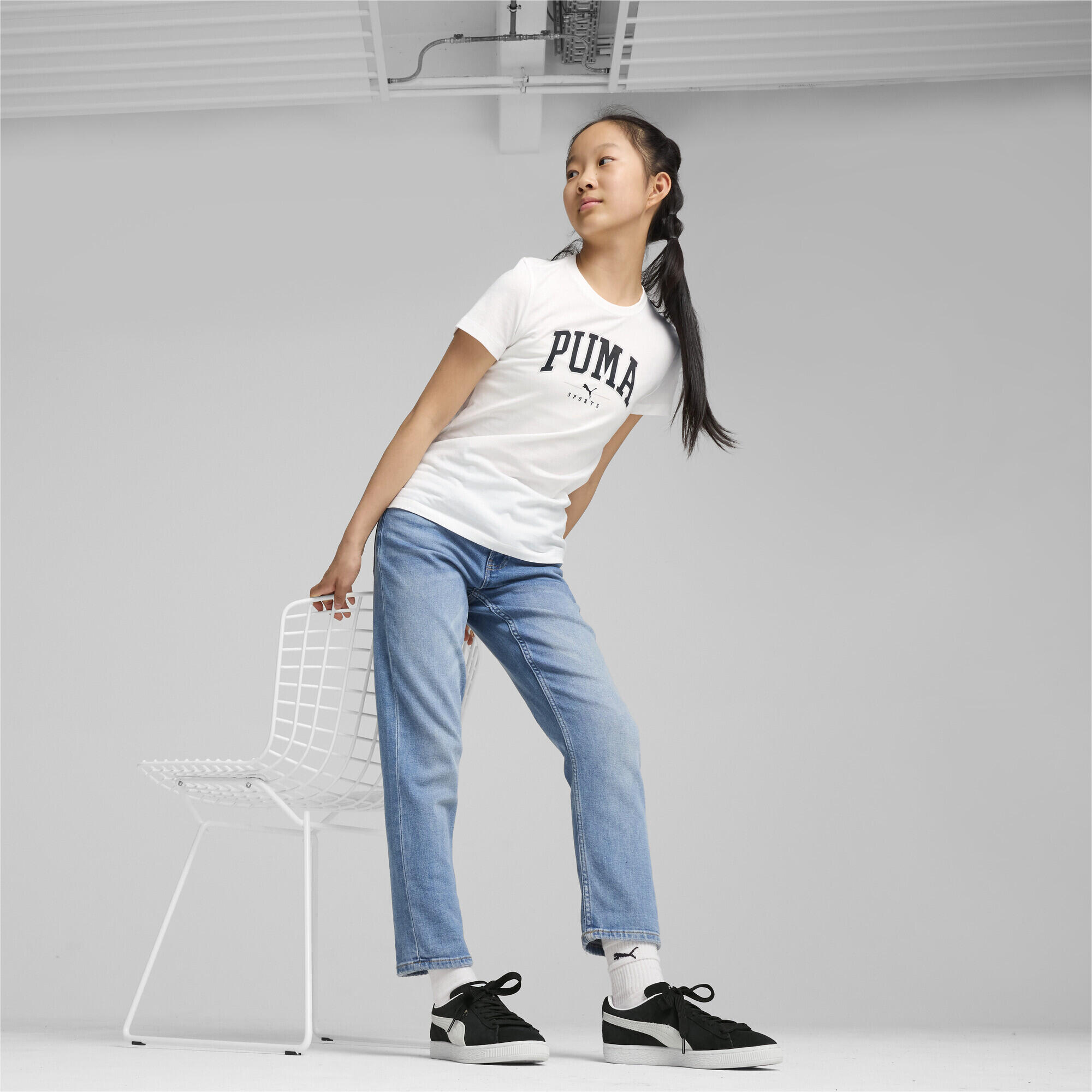 T-shirt Puma modelo 681779-02 para garotas 5/6