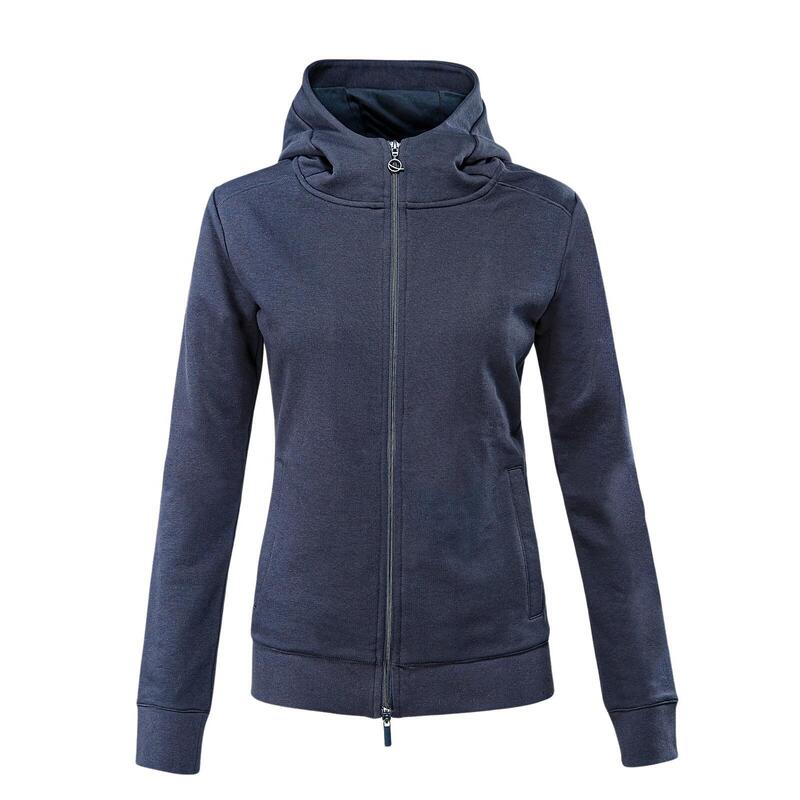 Felpa con cappuccio da donna con zip integrale Eqode Debra