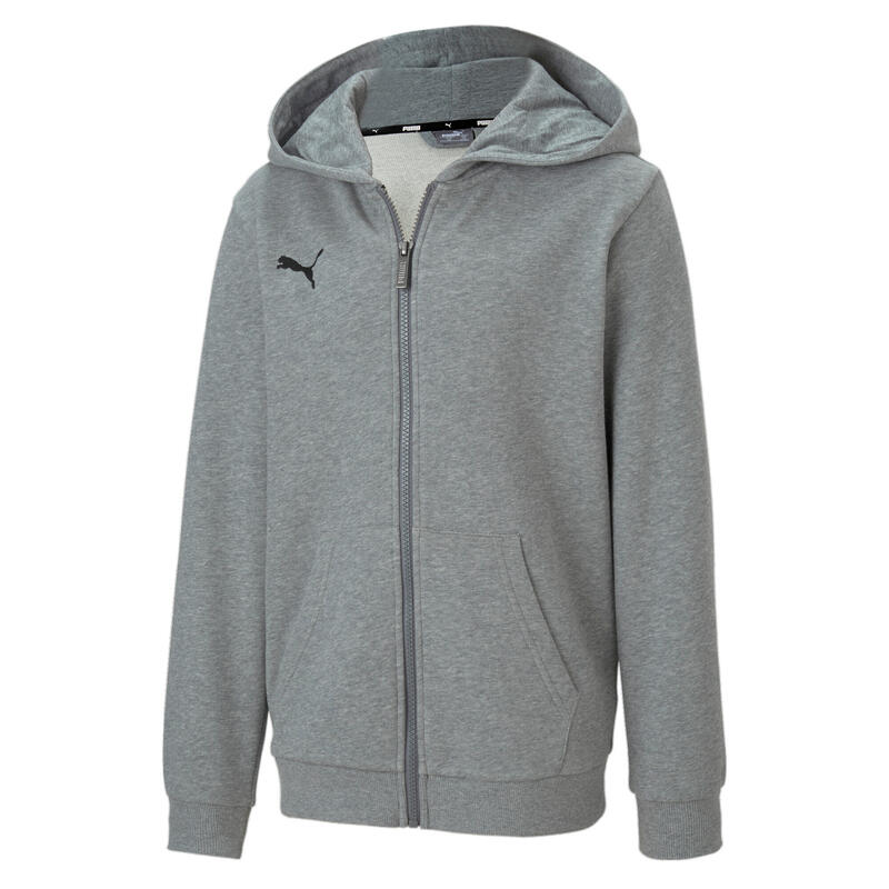 Capot Puma Teamgoal 23 Casuals Hooded Jacket Jr, Gris, Enfants