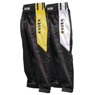 Pantaloni da kick-boxing da bambina in raso Kwon Clubline