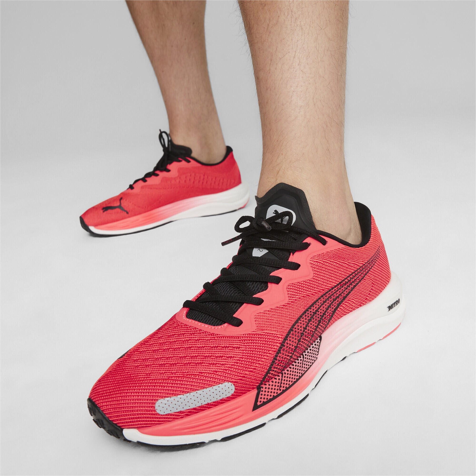 Scarpe da running Velocity Nitro 2 da uomo PUMA Fire Orchid Black Red 2/7