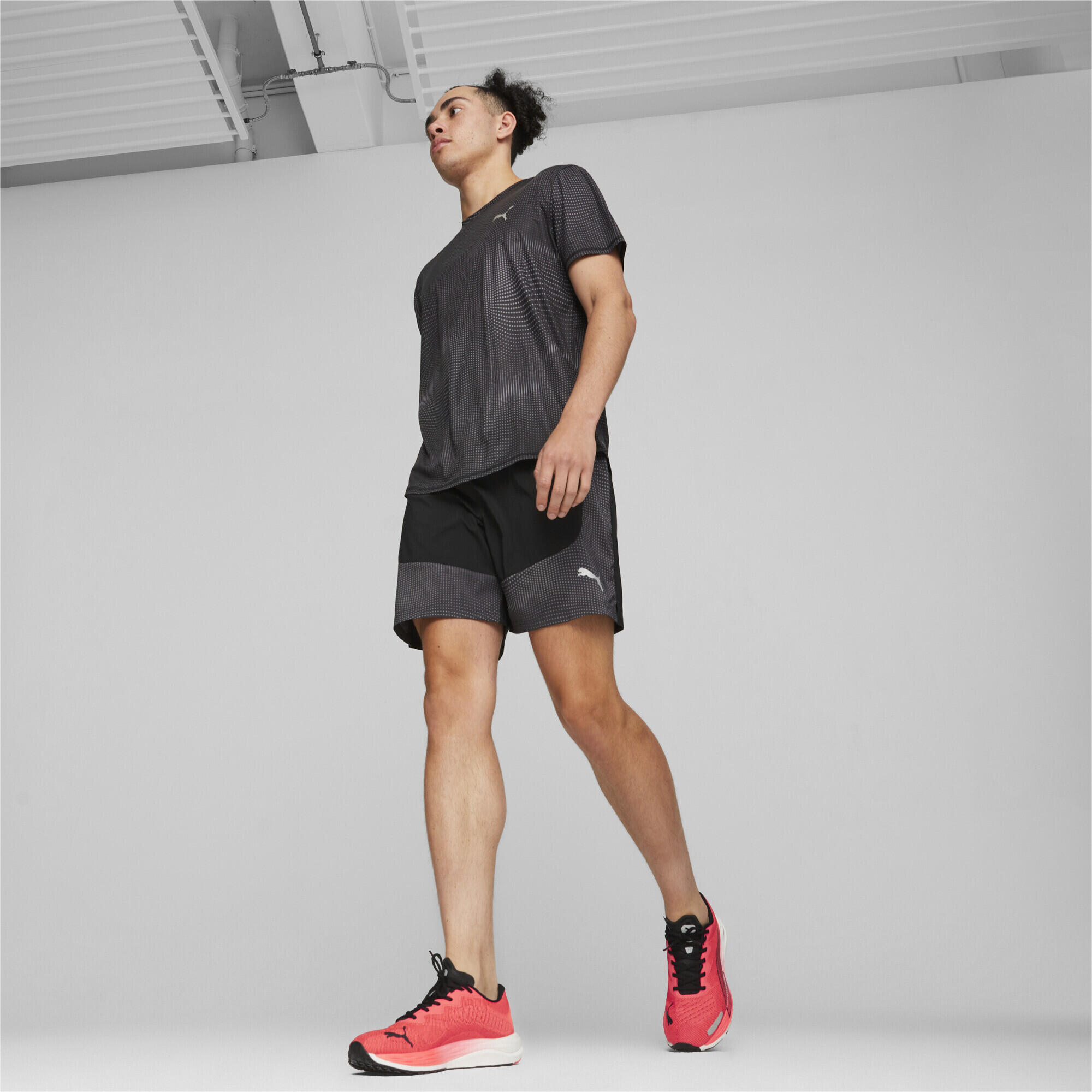 Scarpe da running Velocity Nitro 2 da uomo PUMA Fire Orchid Black Red 3/7