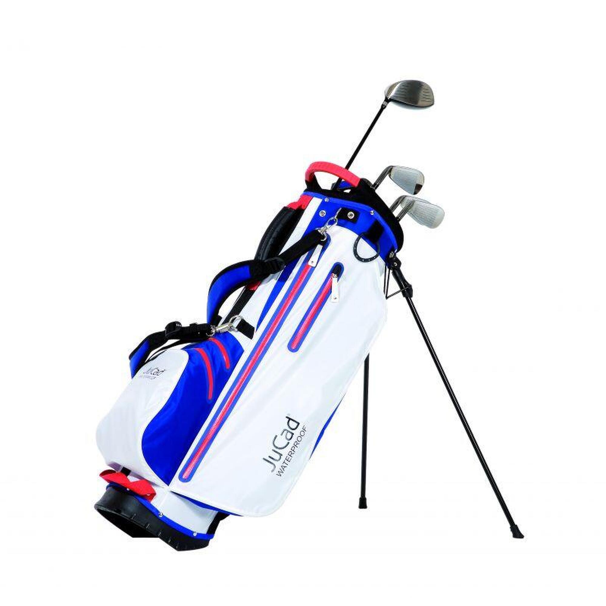 Jucad - Jucad 2in1 Sac De Golf Étanche Bleu/blanc/rouge Sur Pied - Sac De Golf - Blanc|bleu - Taille Unique - Decathlon