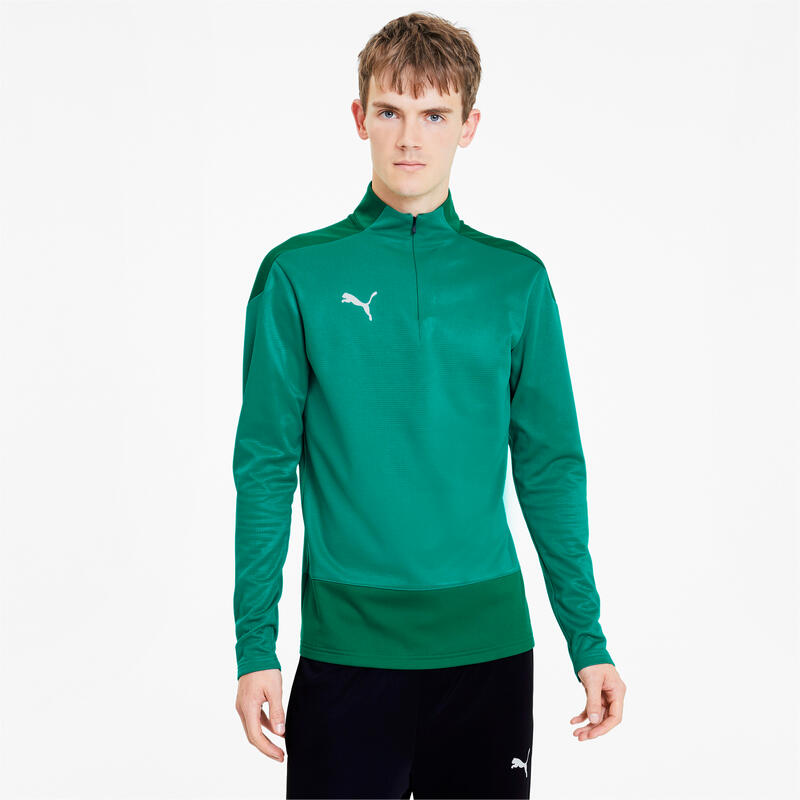 Chaqueta Puma Teamgoal 23 Training 14 Zip Top, Verde, Hombre