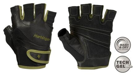 Gants de fitness Harbinger FlexFit Wash & Dry pour hommes - Vert - S