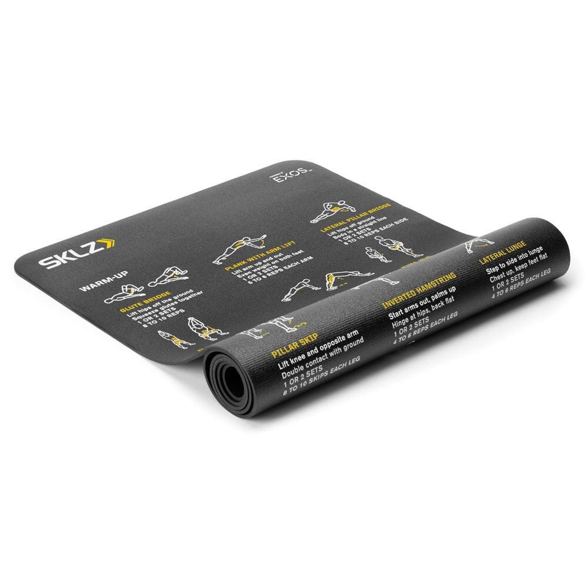 Sklz - Matelas D'Entraînement : Exercices Illustrés Pour Un Entraînement Complet - Tapis De Gymnastique - Noir - Taille Unique - Decathlon