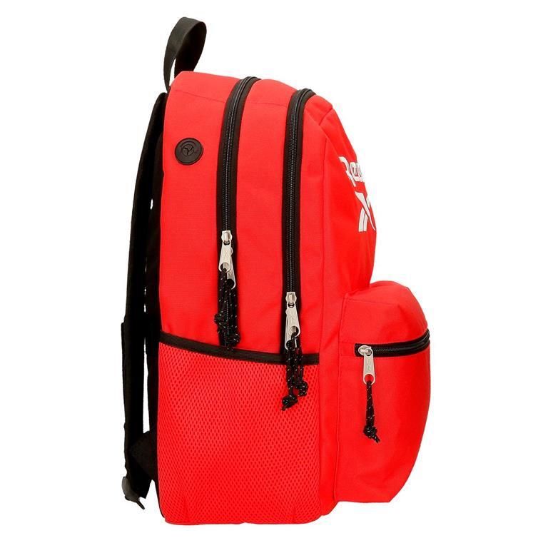 Sac à dos scolaire deux compartiments Unisexe Reebok Boston 44cm Rouge 2/7