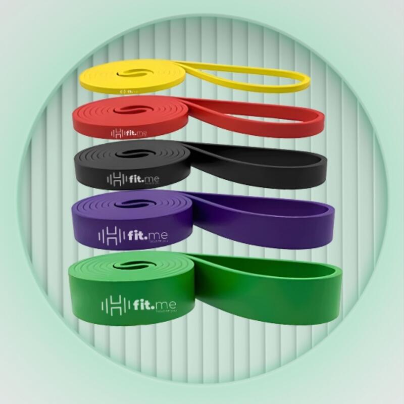 Zestaw 5 Gum Oporowych Do Ćwiczeń 2-45 kg Fit.me