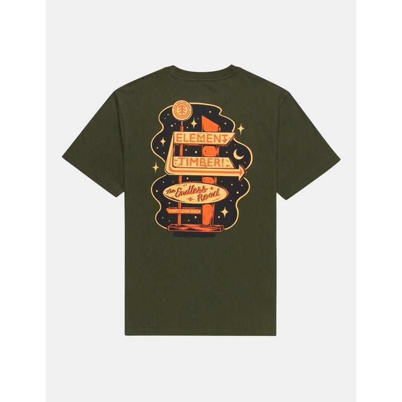 Camiseta Hombre Element Timber motel Verde