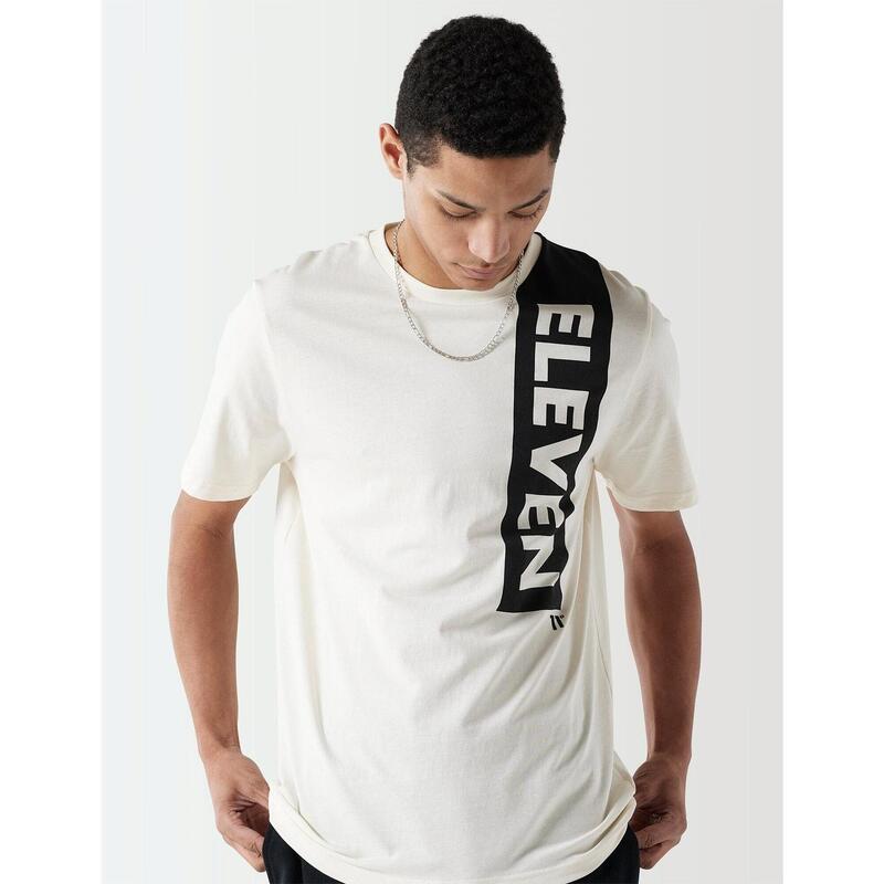 Camisetas para Hombre Eleven degrees Block graphic Blanco