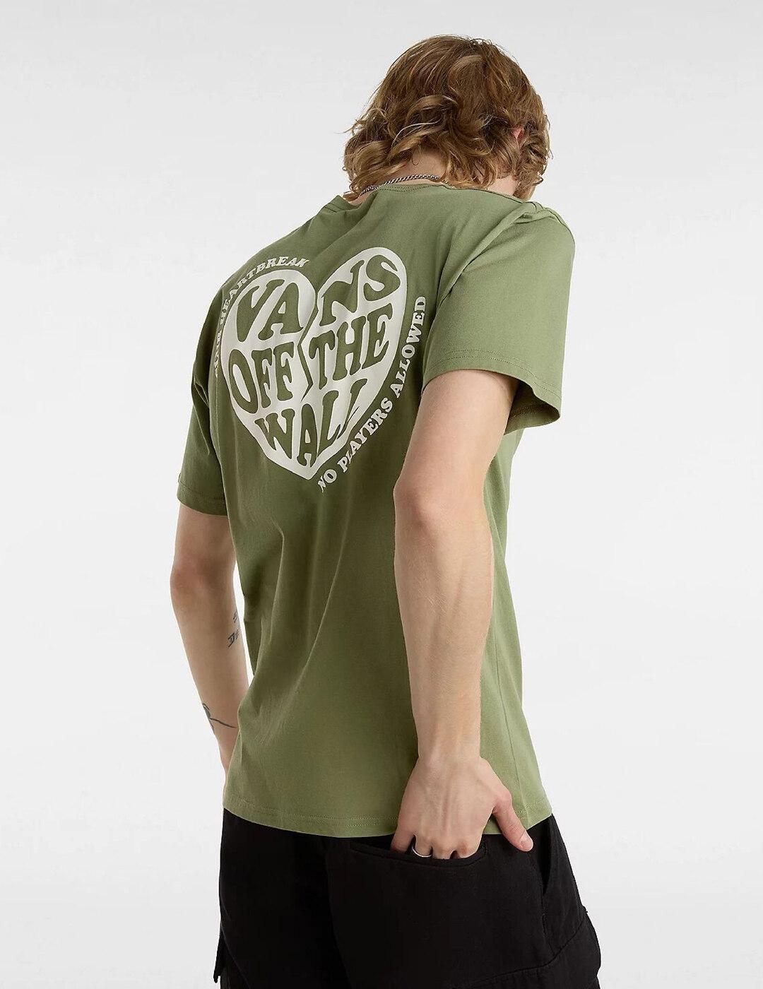 Camiseta Hombre Vans No players Verde 5/6