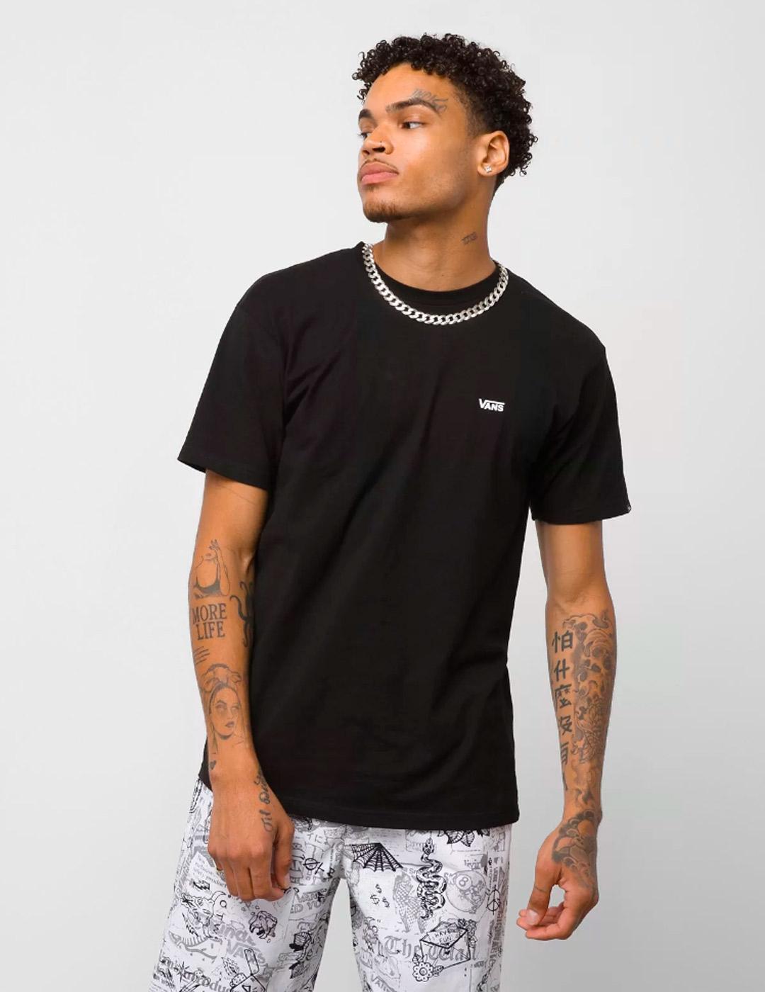VANS Camisetas para Hombre Vans Left chest logo Negro