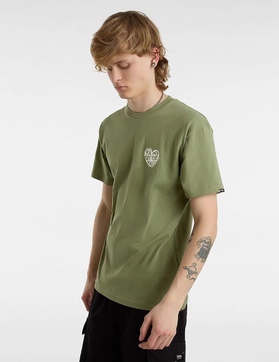 Camiseta Hombre Vans No players Verde 3/6