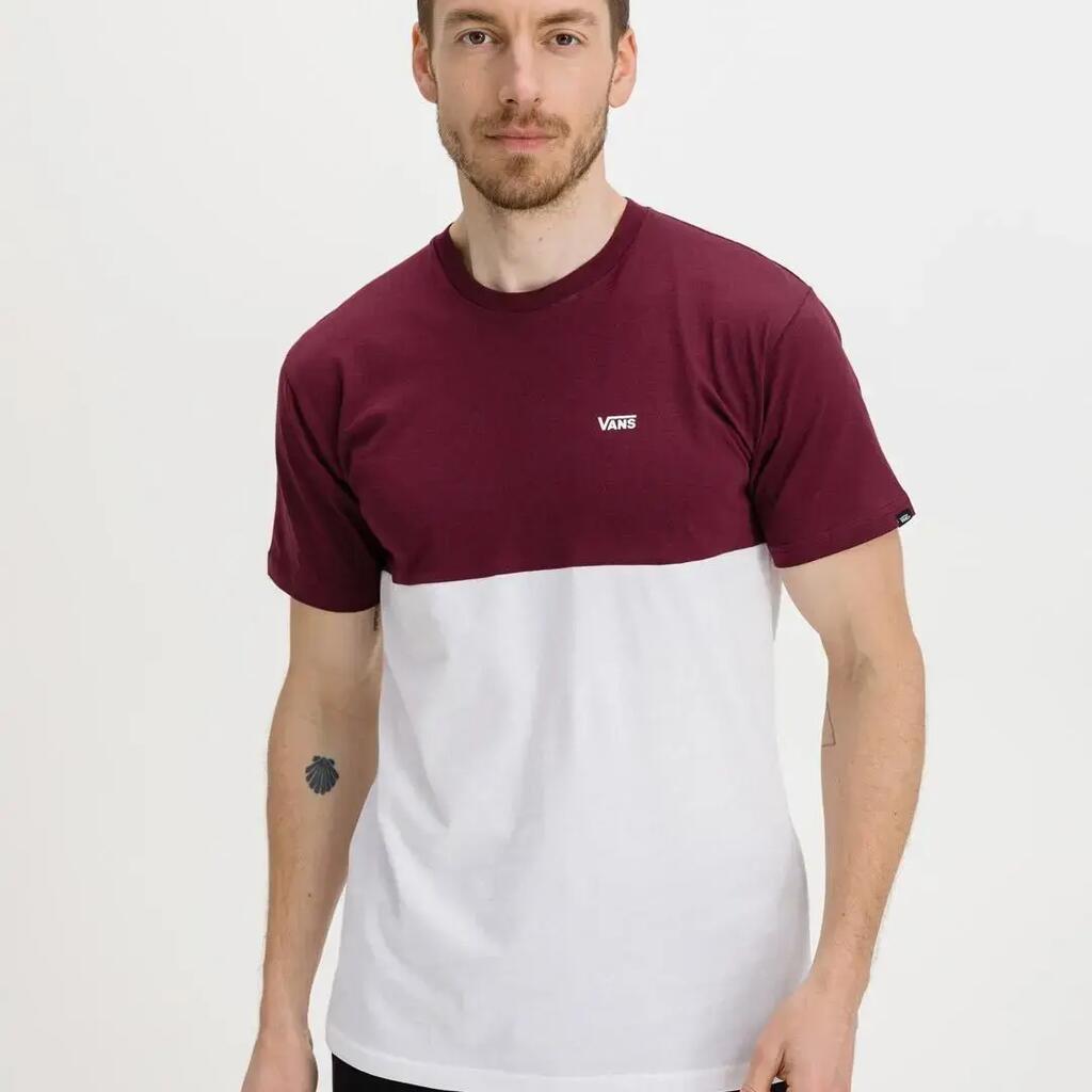 T-shirt Homme Vans Colorblock Blanc