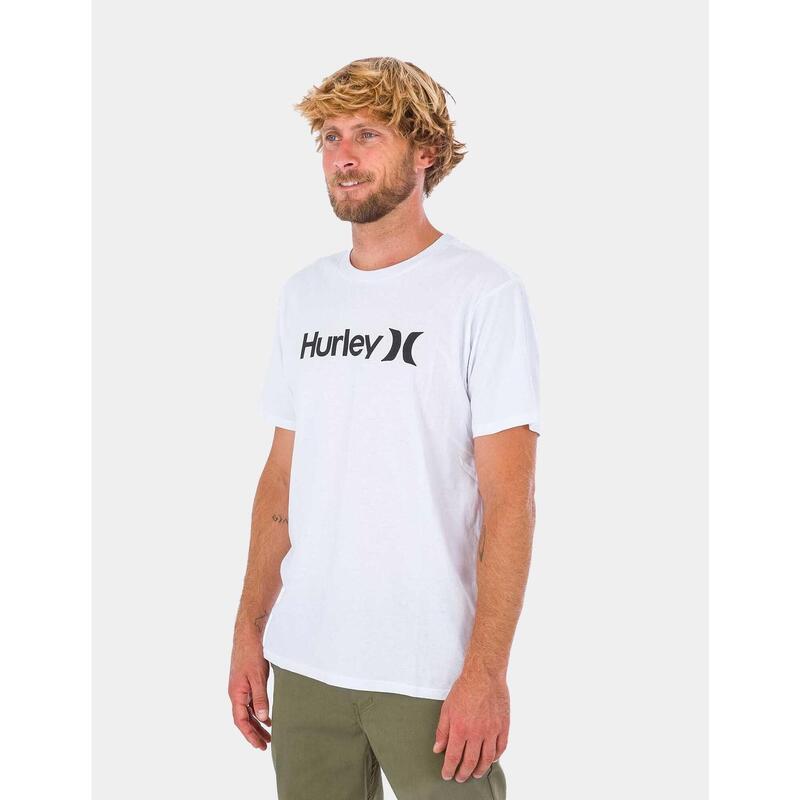 Camisetas para Hombre Hurley Evd wash core oao solid Blanco