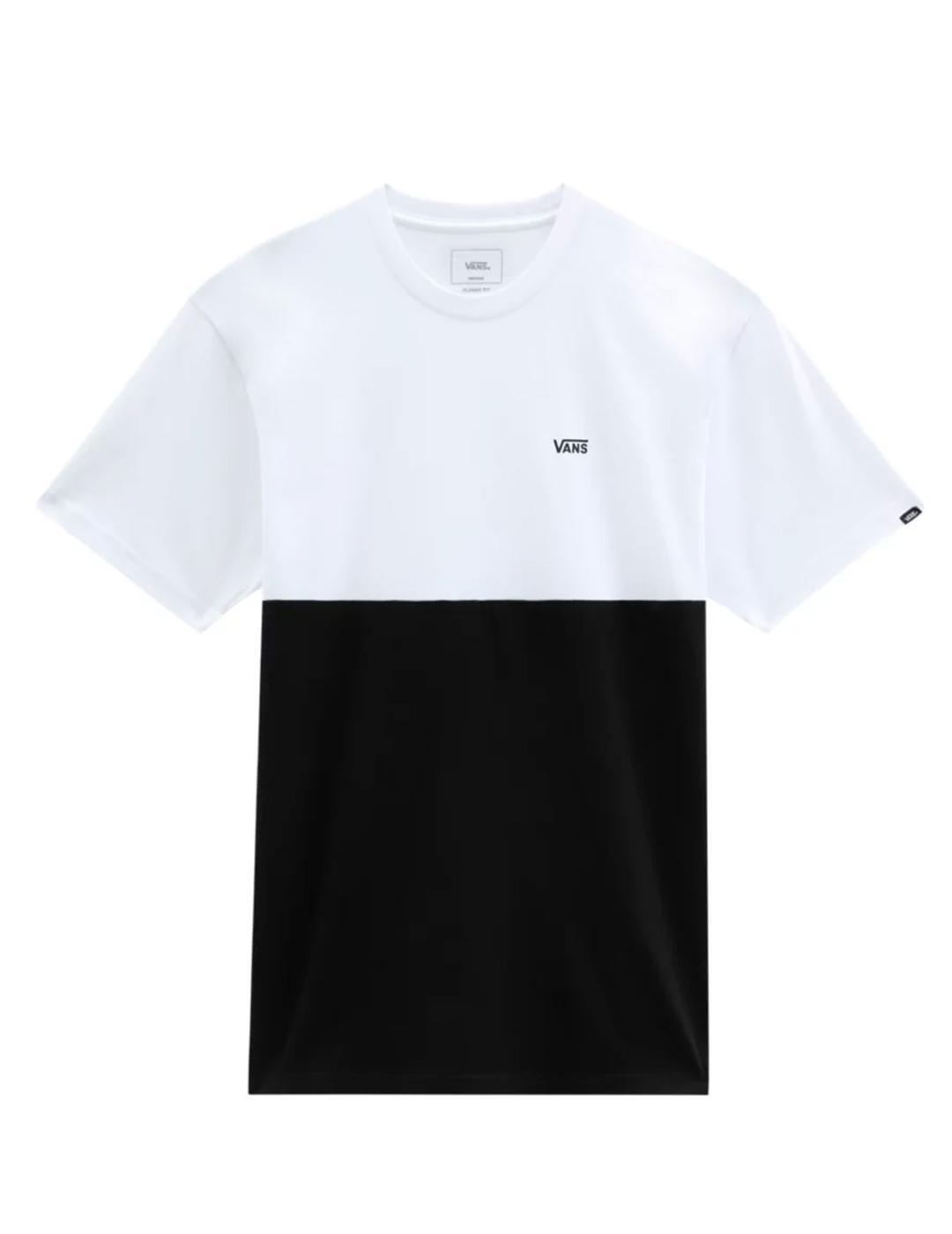 Camiseta Masculina Vans Colorblock Preto. 3/5