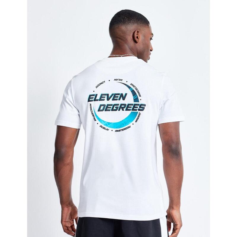 Camiseta 11º CITY CIRCLE GRAPHIC - White / Kingfisher