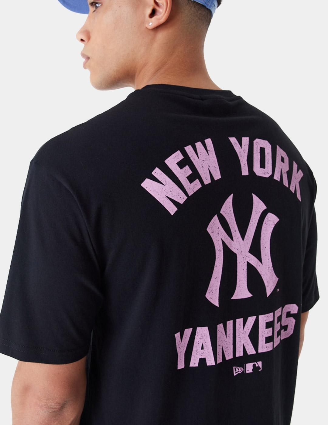 Herren Kurzarm-T-Shirt New Era  WORDMARK OS TEE NEYYAN 60435524  Schwarz 3/6