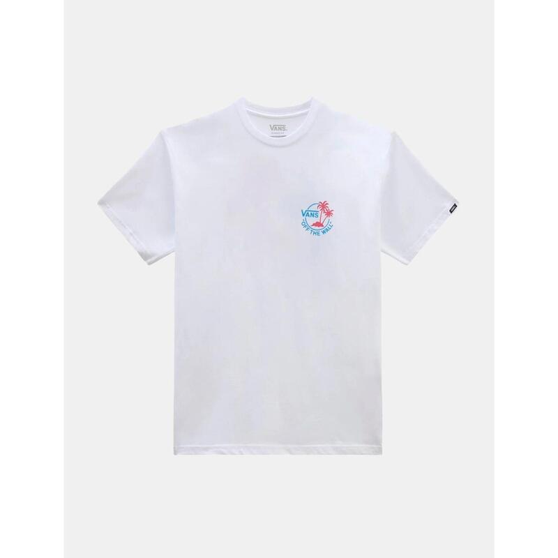 Camisetas para Hombre Vans Classic mini dual palm ii Blanco