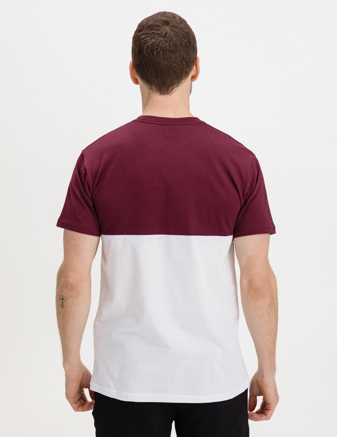 T-shirt Homme Vans Colorblock Blanc 2/5