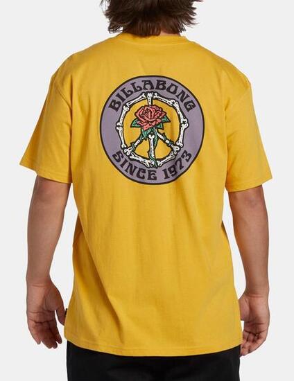 Camiseta Hombre Billabong Bonez Amarillo